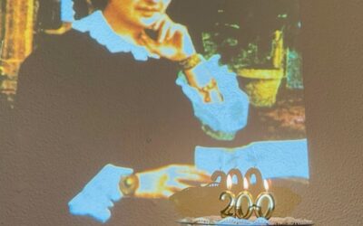 Conociendo a la Madre Antonia el día de su cumpleaños.