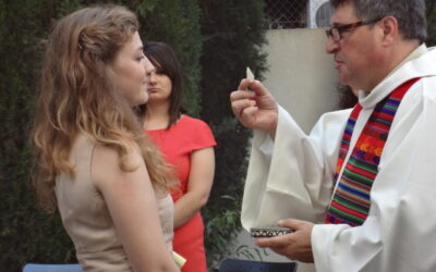 Comunión de María del Campo Romero. Residencia de Murcia