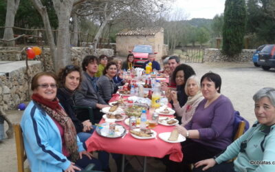 Torrada con el grupo de voluntariado Casal Petit