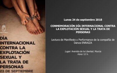 Manifiesto del día internacional contra la explotación sexual y la trata de personas. Murcia
