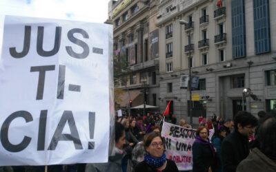 Manifestación contra la violencia de género. Madrid