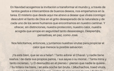 Felicitación de Navidad Superiora Provincial