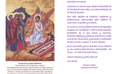 Felicitación Pascual de la Superiora Provincial