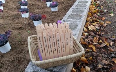 Plantación en memoria de las víctimas de violencia de género